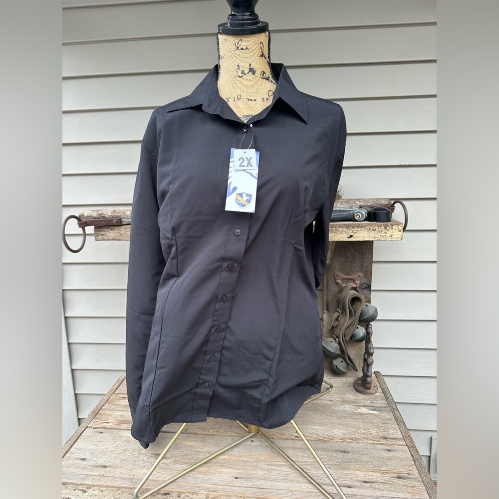 NEW Ladies 2x Black Royal Highness Western Shirt